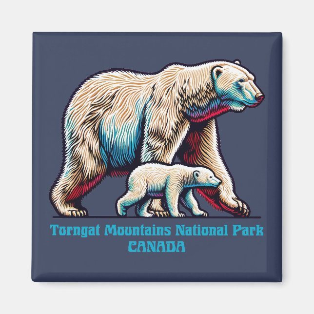 Torngat Mountains National Park Canada Magnet (Framsidan)