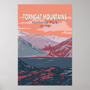 Torngat Mountains nationalpark Kanada Vintage Poster