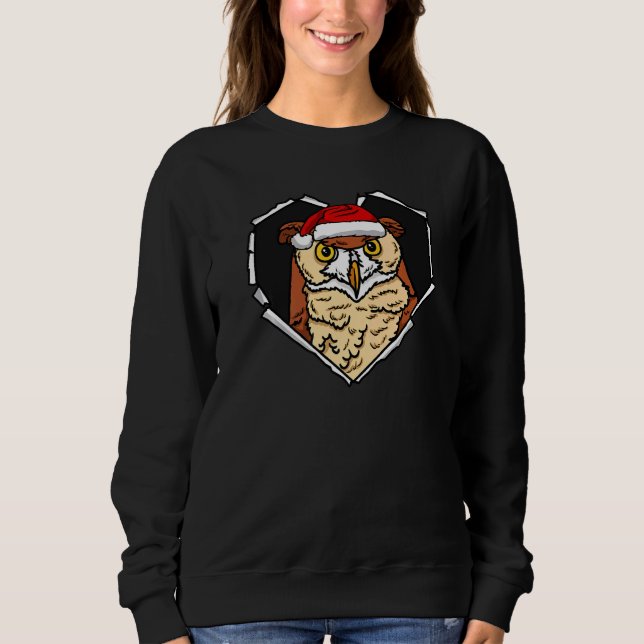 Tornhornet Trasa Uggla Ansikte med Hål i julklapp T Shirt (Framsida)