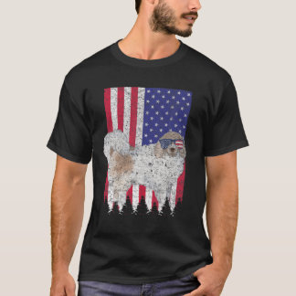 Tornjak Patriotic Hund USA Pride American Flagga T Shirt