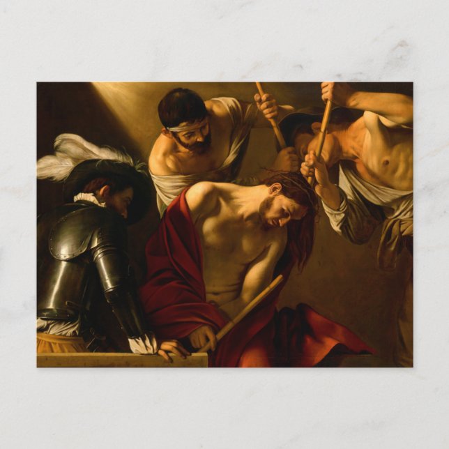 Tornkröningen av Caravaggio (1602-1604) Vykort (Framsida)