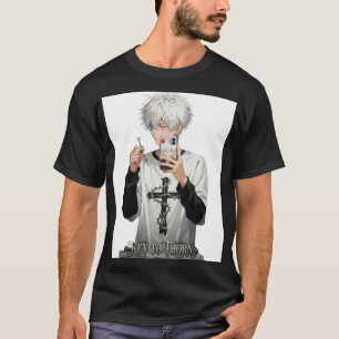 Törnkrönt Anime Pojke Nyckel - Kantig Herrestil T Shirt