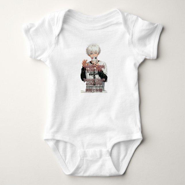 Törnkrönt-&-Kalla-Ögon - Edgy Estetisk Bebis  T Shirt (Framsida)