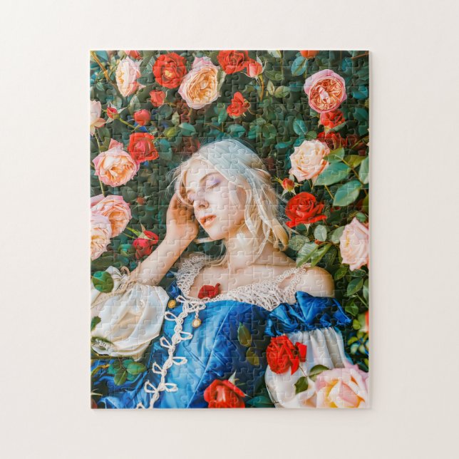 Törnrosa bland rosor pussel (Vertikal)
