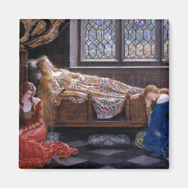 Törnrosa, c. 1921 av John Collier Magnet (Framsidan)