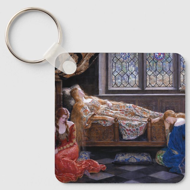 Törnrosa, c. 1921 av John Collier Nyckelring (Framsida)