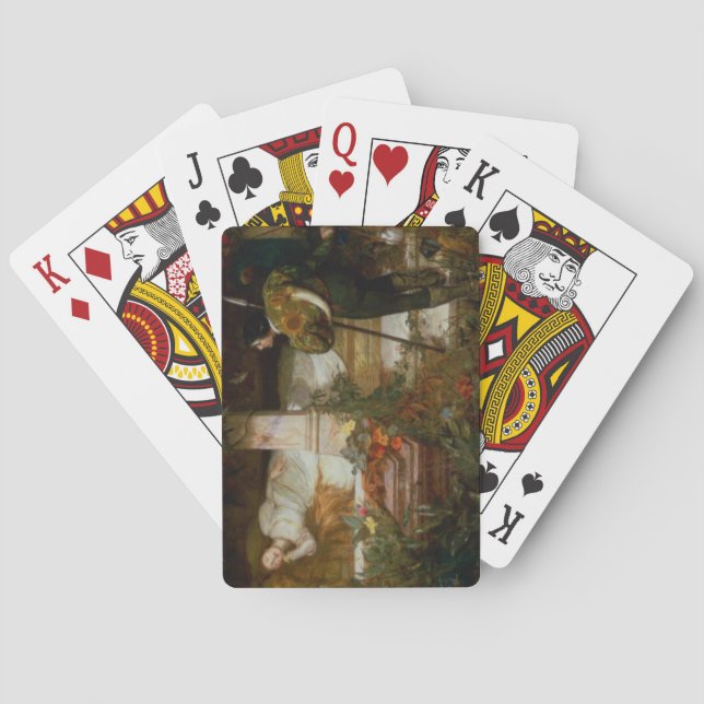 Tornrosa (modig prins räddar prinsessan) casinokort (Baksidan)