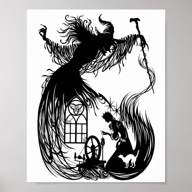 Tornrosa och den onda häxan poster (Framsidan)