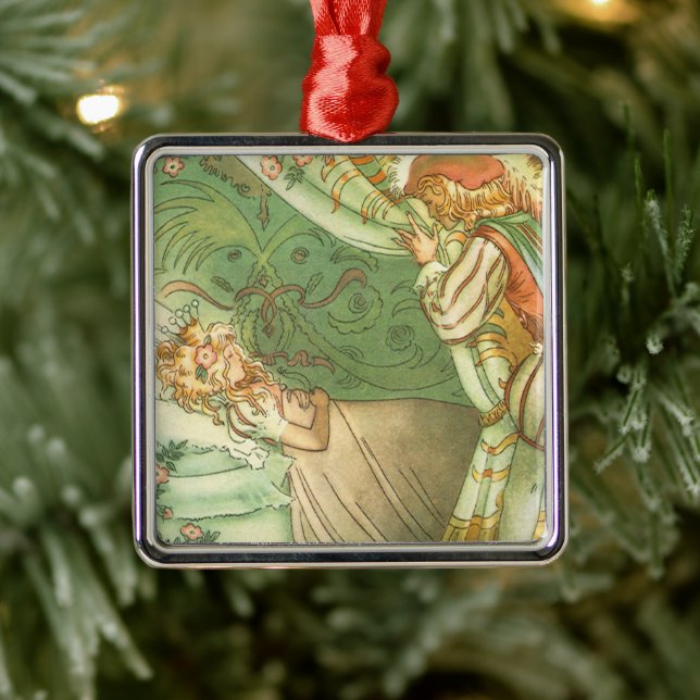 Törnrosa Prinsessa, Vintage Sagor Julgransprydnad Metall (Träd)