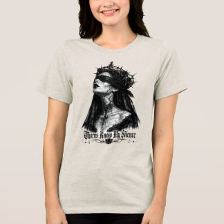 "Tornsätter vet min tystnad" gotisk damt-shirt T Shirt