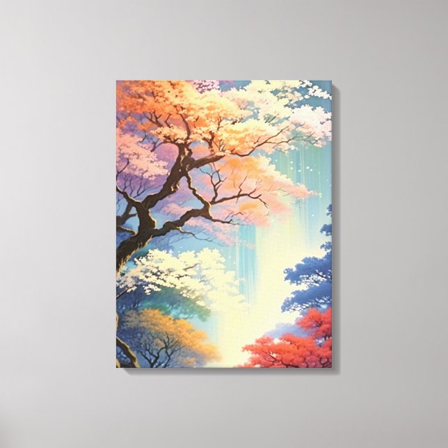 Torntikan: Träd i Majestic i skogen Canvastryck (Framsida)