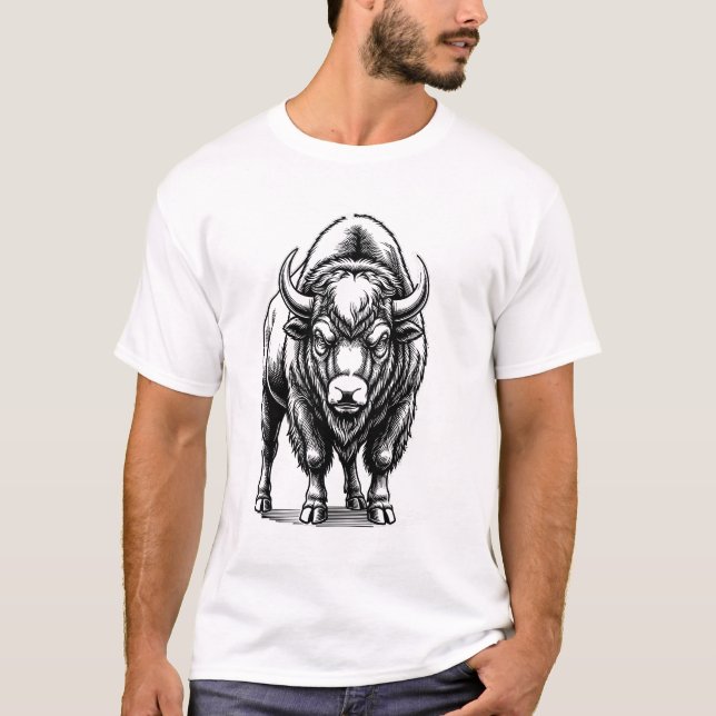 Toro Mörk av Invicerade Linjer 01 T Shirt (Framsida)