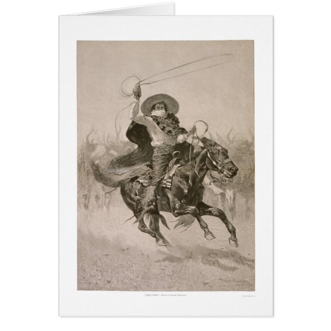 Toro Toro av Frederic Remington Hälsningskort (Framsidan)