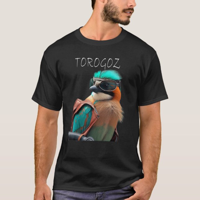 Torogoz Ingenious - El Sas nationalfågel T Shirt (Framsida)