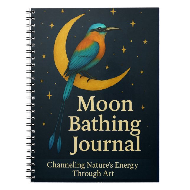  Torogoz Lunar Ritual Spiral Anteckningsbok  (Framsidan)