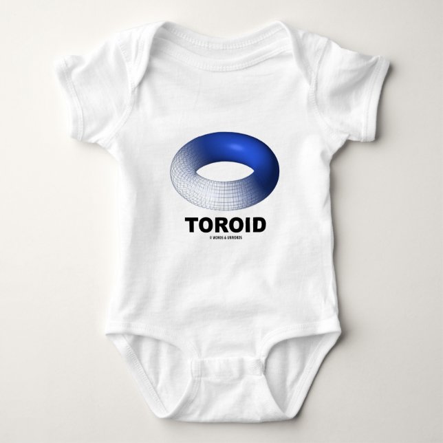 Toroid (blåtttorus) t-shirt (Framsida)