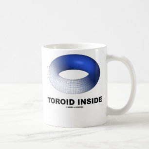 Toroid insida (blå torus) kaffemugg