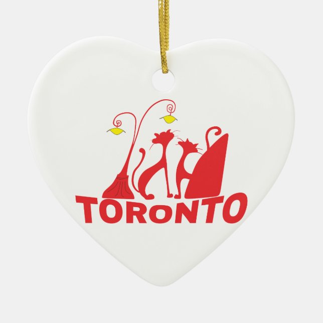Toronto 1 julgransprydnad keramik (Framsidan)