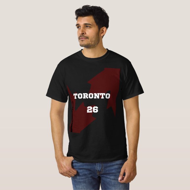 Toronto 2026 Fotboll Värdstad CN Tower Jersey T Shirt (Hel framsida)