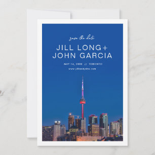 Toronto Bröllop spara datum Inbjudningar