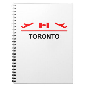 Toronto Canada Airport Flygplan Light-Färg Anteckningsbok