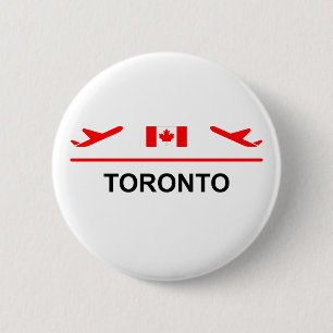 Toronto Canada Airport Flygplan Light-Färg Knapp