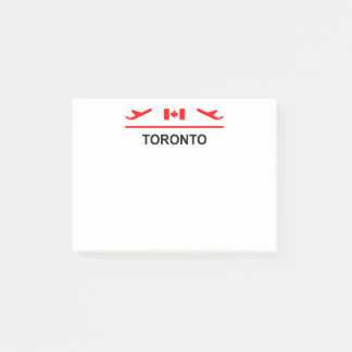 Toronto Canada Airport Flygplan Light-Färg Post-it Block