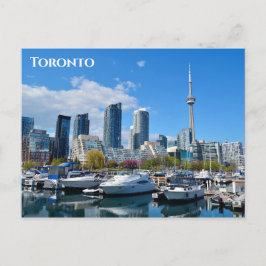 Toronto Canada City Skyline Travel Photo Vykort
