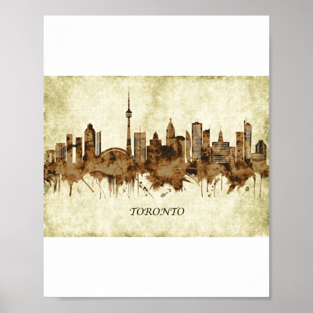 Toronto Canada Cityscape Poster (Framsidan)