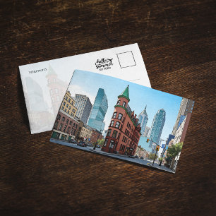 Toronto Canada Gooderham Byggande Postcard Inbjudningar