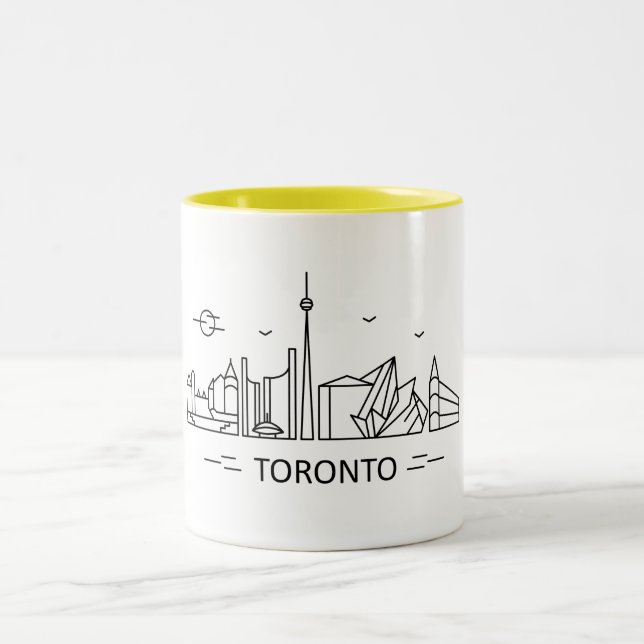 Toronto Canada Lineart Toronto mugg (Center)