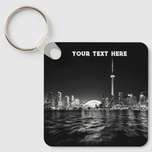 Toronto Canada Ontario Black White Vintage Nyckelring
