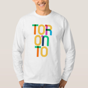 Toronto Canada Pop Art Brev T Shirt