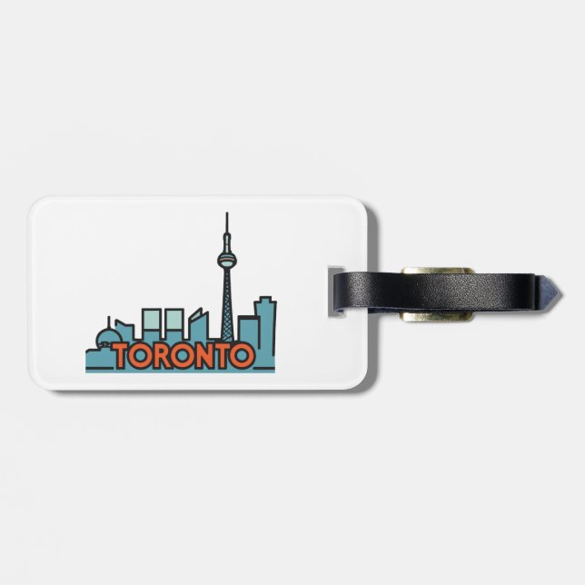 Toronto Canada Skyline Bagagebricka (Baksida Vågrät)