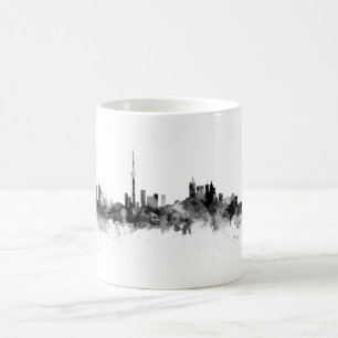 Toronto Canada Skyline Black White Kaffemugg