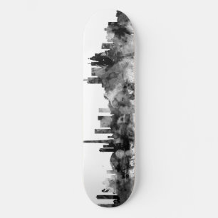 Toronto Canada Skyline Black White Mini Skateboard Bräda 18,5 Cm