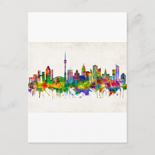 Toronto Canada Skyline Inbjudan Vykort (Framsida)