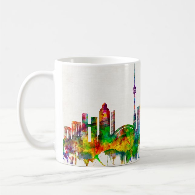Toronto Canada Skyline Kaffemugg (Vänster)
