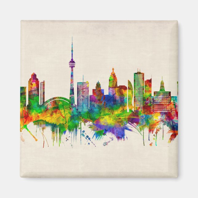 Toronto Canada Skyline Magnet (Framsidan)