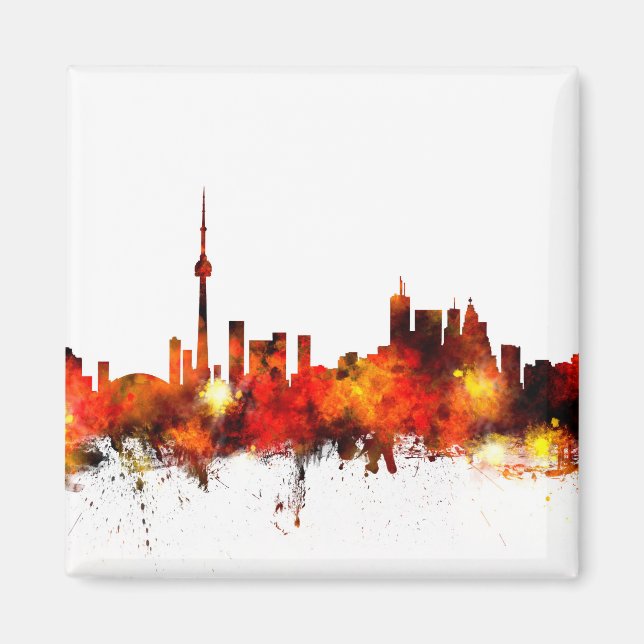 Toronto Canada Skyline Magnet (Framsidan)