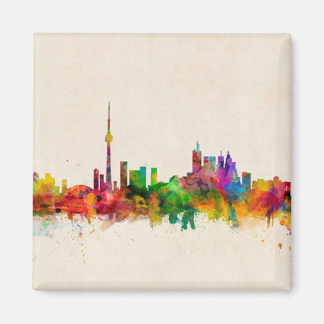 Toronto Canada Skyline Magnet (Framsidan)