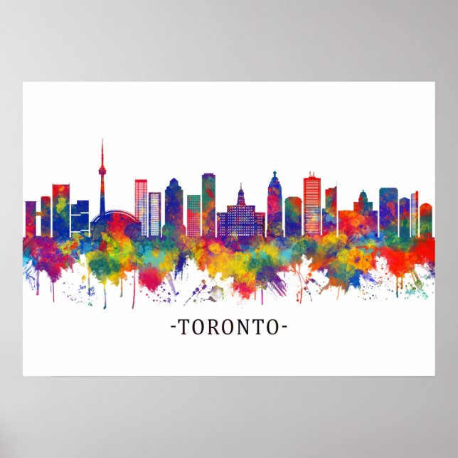 Toronto Canada Skyline Poster (Framsidan)
