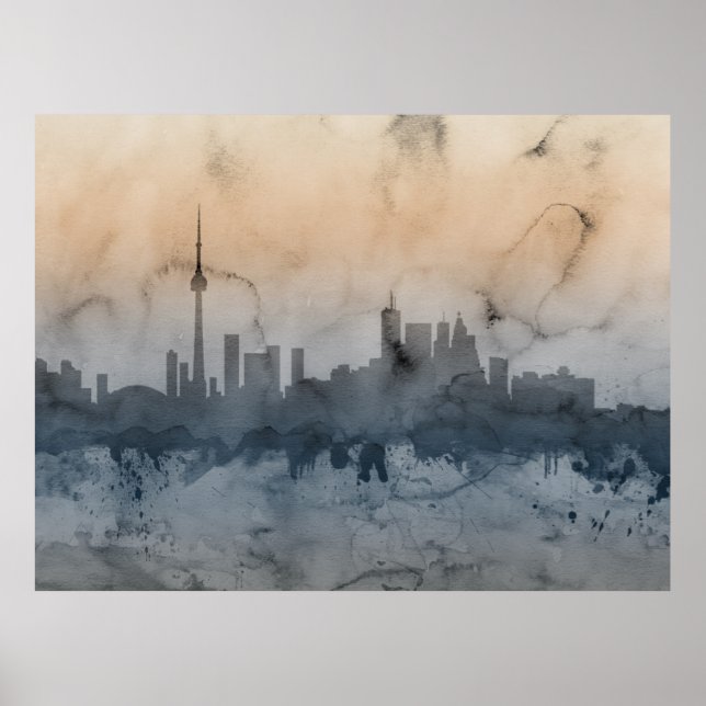 Toronto Canada Skyline Poster (Framsidan)