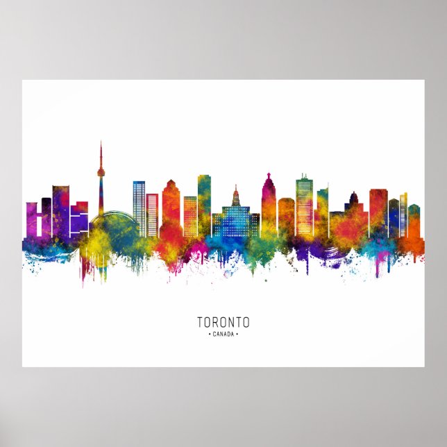 Toronto Canada Skyline Poster (Framsidan)