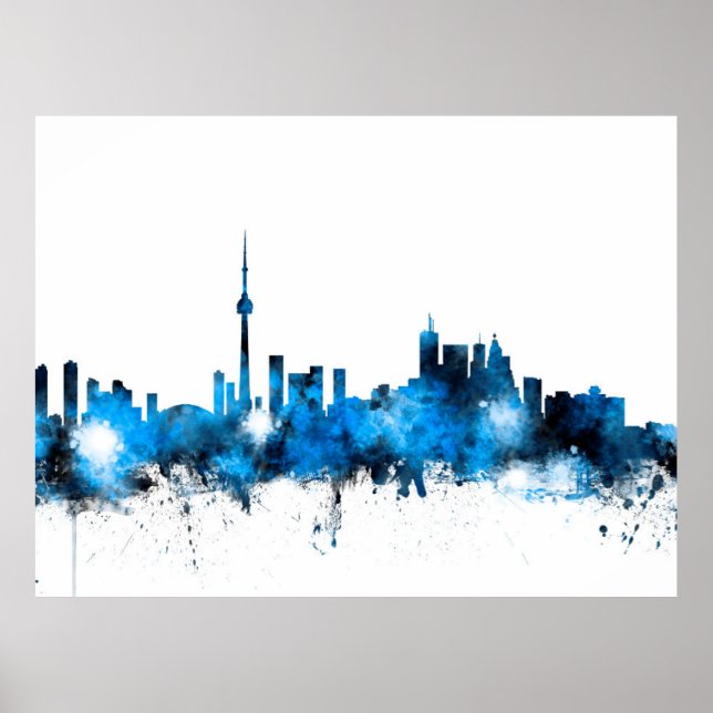 Toronto Canada Skyline Poster (Framsidan)
