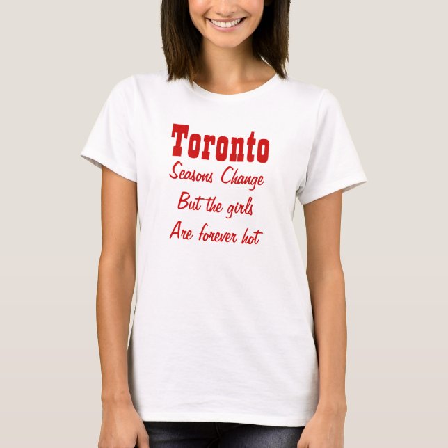Toronto Canada Tee Shirt (Framsida)