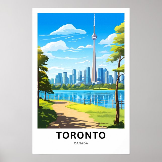 Toronto Canada Travel Print Poster (Framsidan)