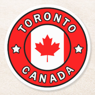 Toronto Canada Underlägg Papper Rund