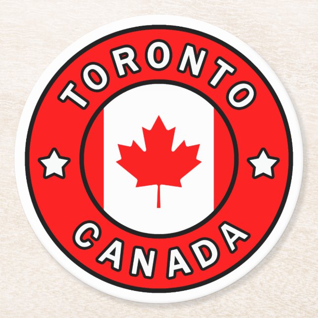 Toronto Canada Underlägg Papper Rund (Framsidan)