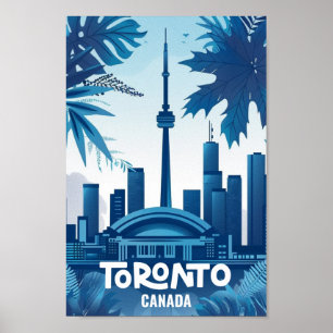 Toronto Canada Vintage Berömd Travel Ställe Poster
